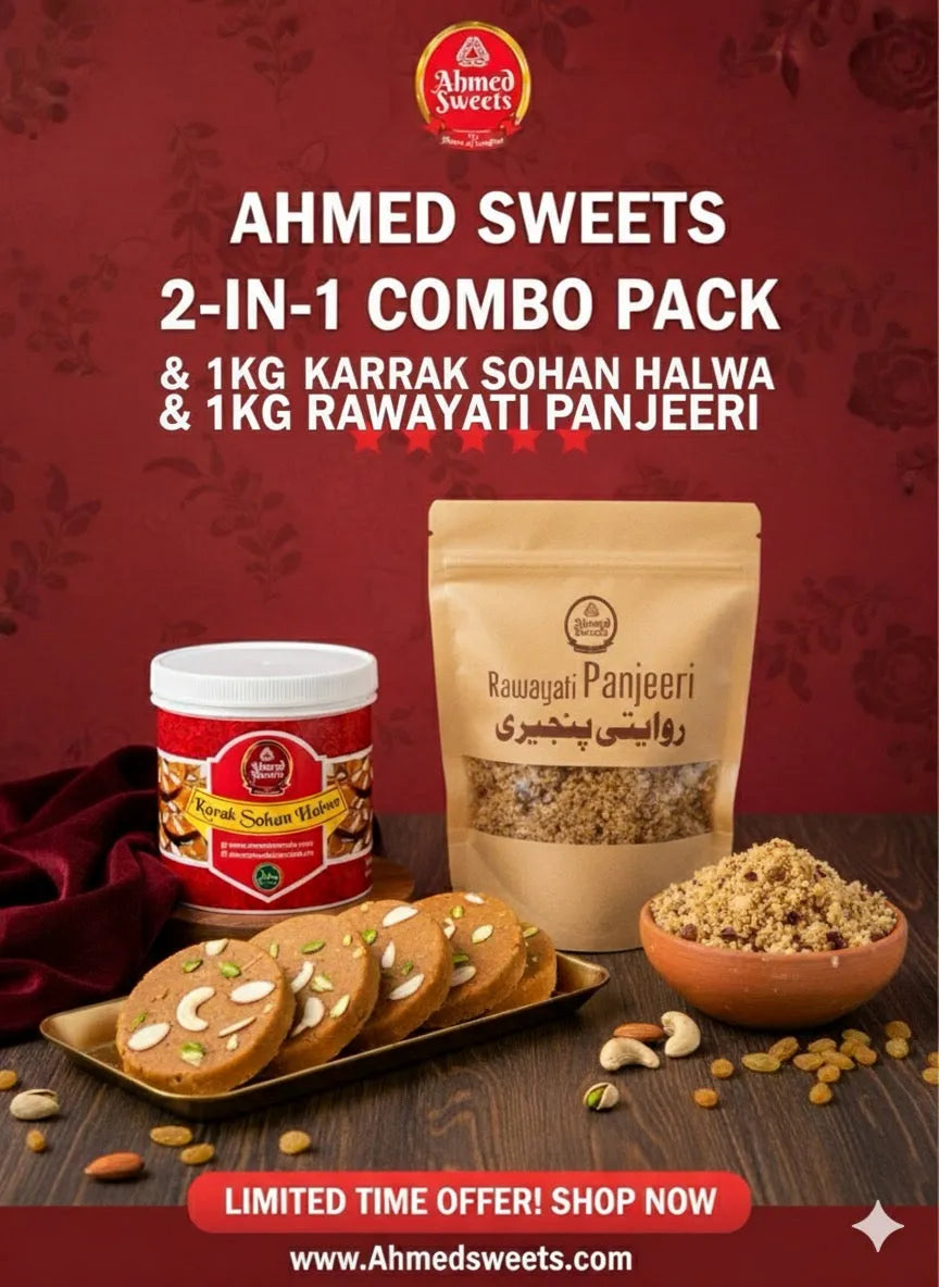 1KG KARRAK SOHAN HALWA + 1KG PANJEERI