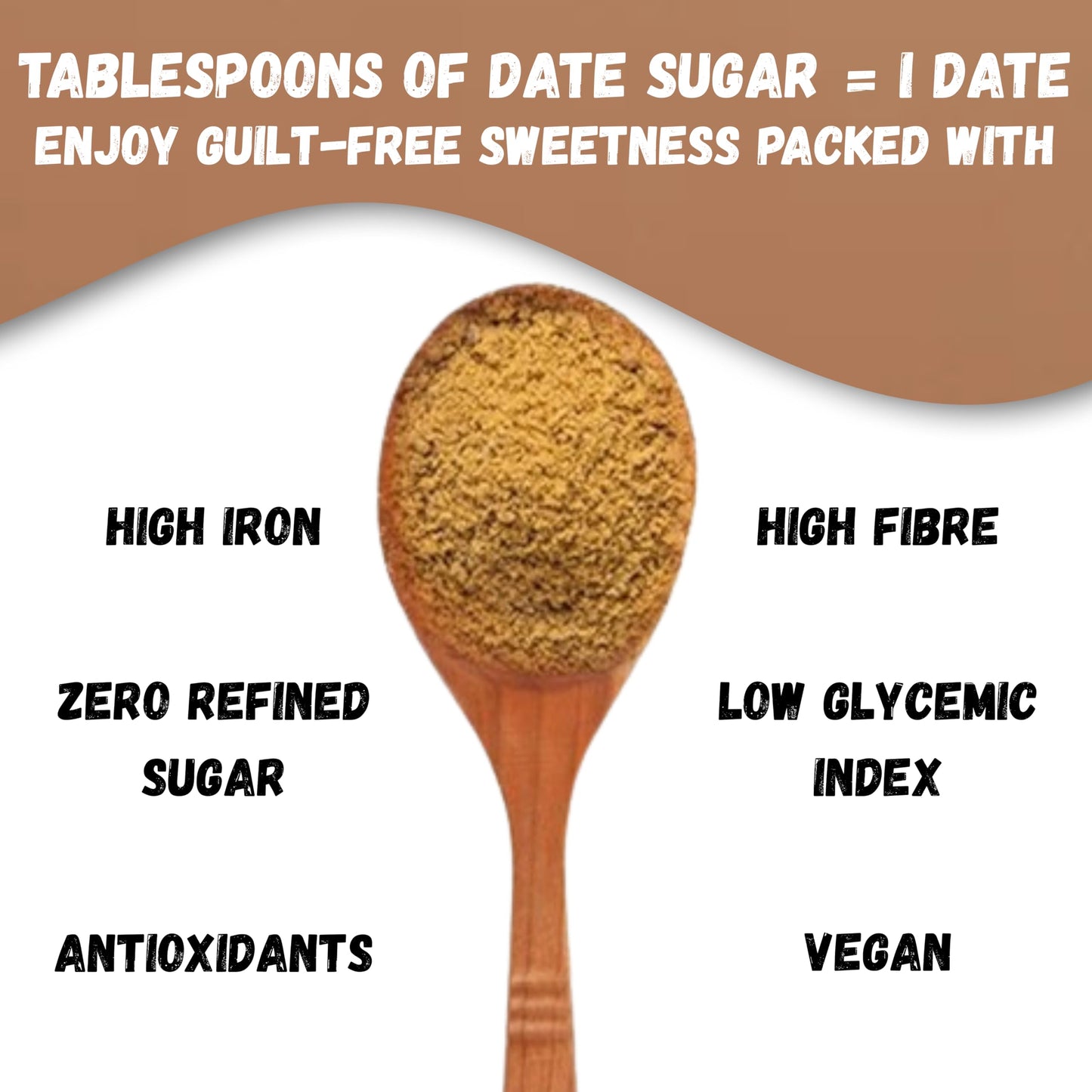 NATURAL DATE SUGAR (Healthy Replacement of White Sugar)