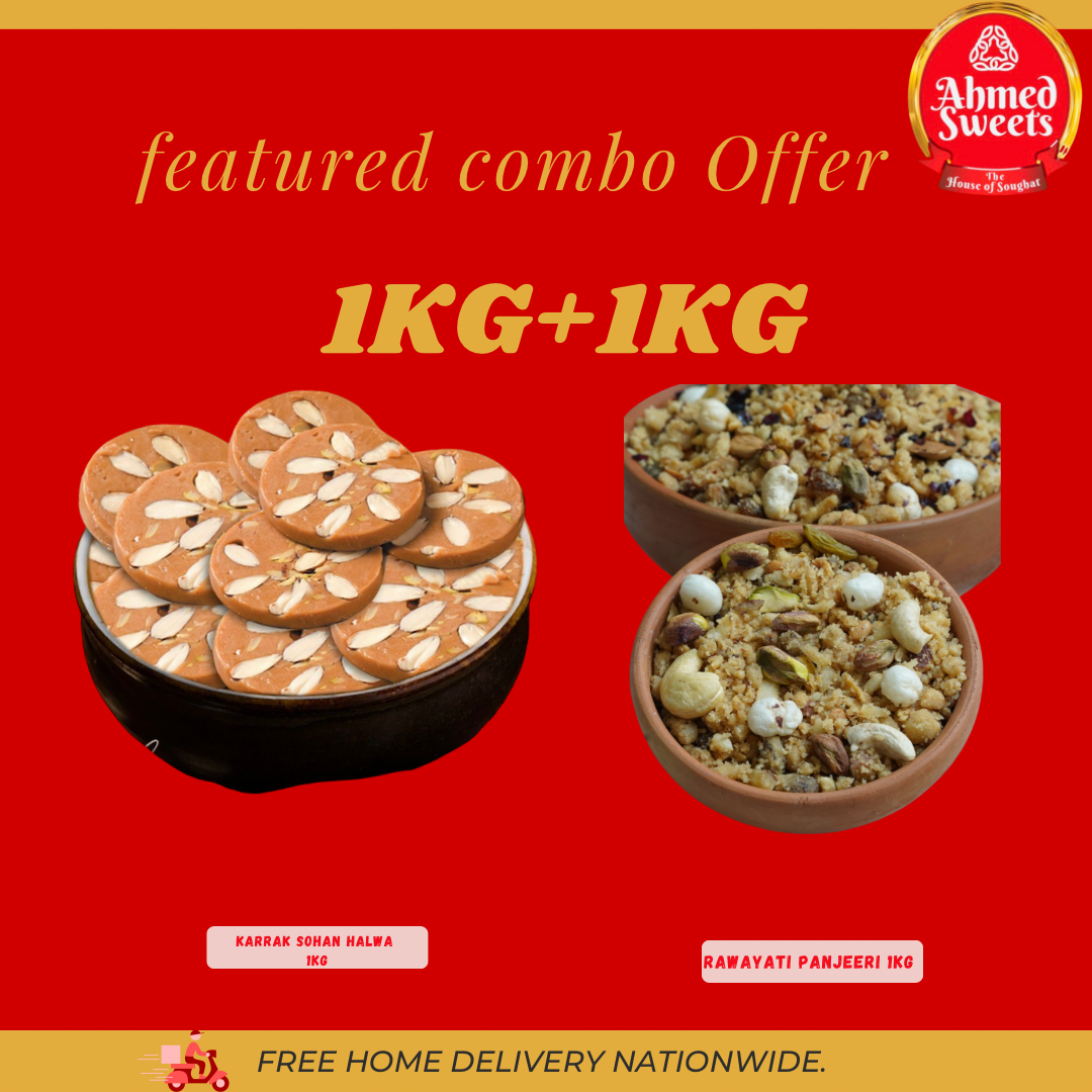 1KG KARRAK SOHAN HALWA + 1KG PANJEERI